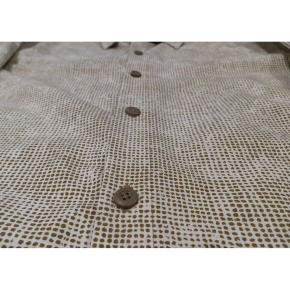 Lululemon Athletica Long Sleeve Button Down Khaki Brown Shirt Men's Size Medium - Picture 3 of 4